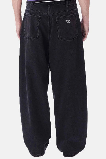 Obey Bigwig Denim Baggy Pant - Faded Black