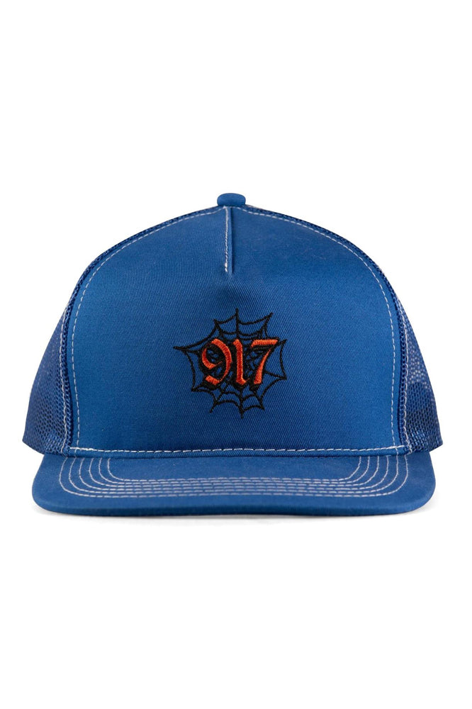 CALL ME 917 Web Trucker Hat Blue