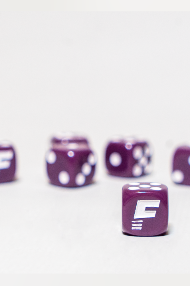 FIELD Dice Set of 6 Purple