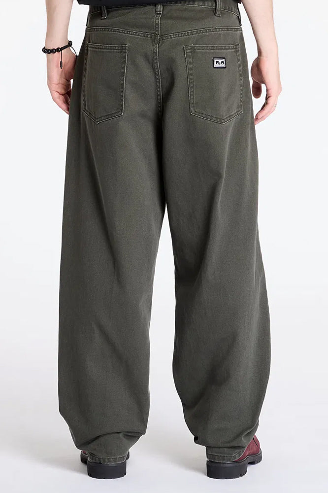Obey Bigwig Baggy Denim Rosin Faded Wash