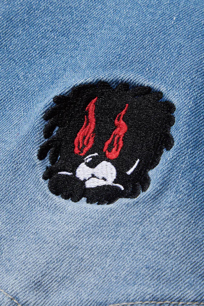 Evisen Eye Fire Jeans Blue