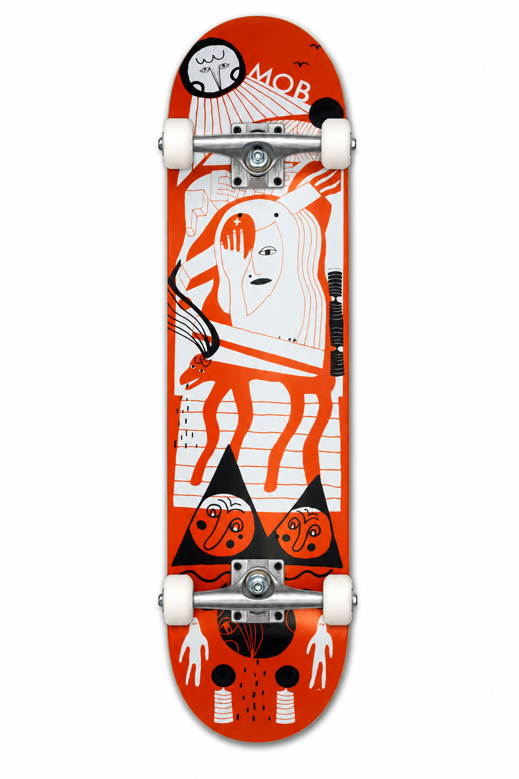 Mob Skateboards Gestalt Complete mit Polster-Trucks und MOB Wheels 53mm 99A