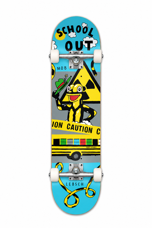 Mob Skateboards School Complete mit Polster-Trucks und MOB Wheels 53mm 99A