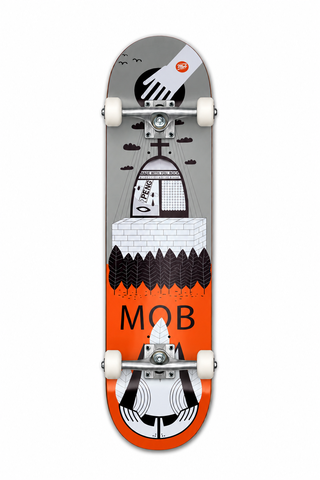 Mob Skateboards Wikinger Complete mit Polster-Trucks und MOB Wheels 53mm 99A