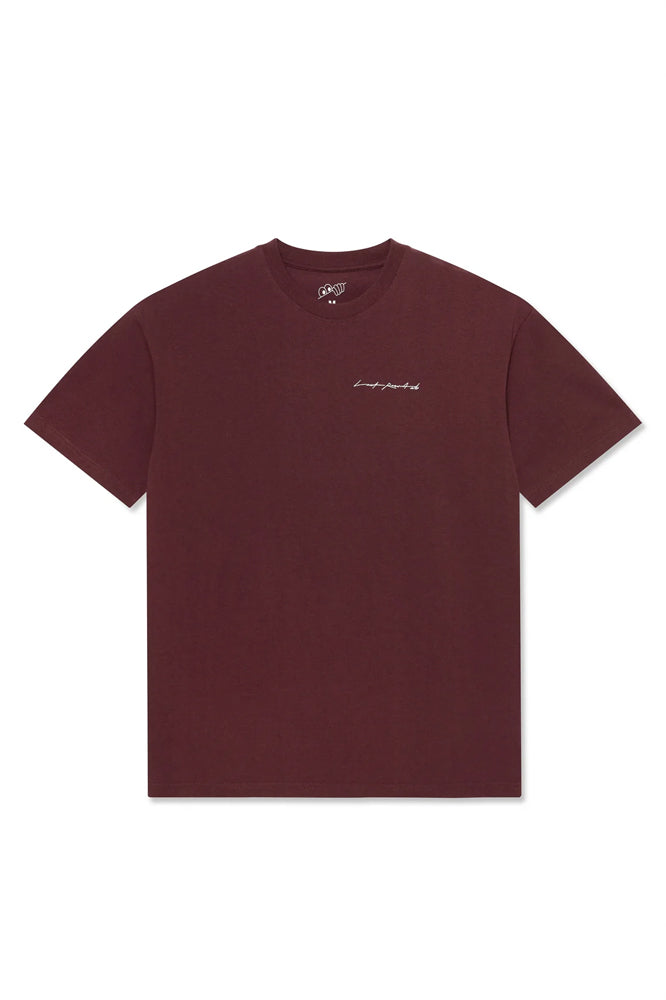 Last Resort AB FIG 16 SS Tee Fig Red White