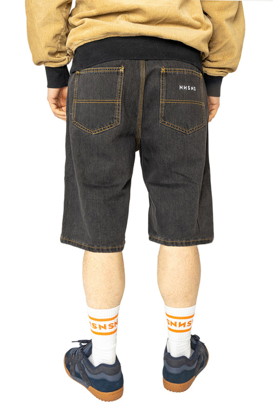 NNSNS Clothing Bigfoot Jort Washed Black
