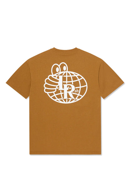 Last Resort AB Atlas Monogram SS Tee Golden Brown White