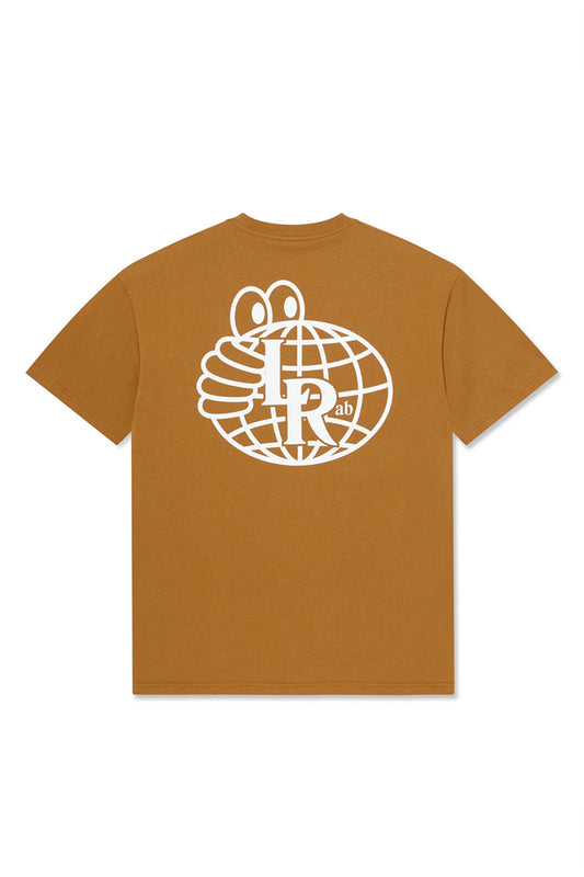 Last Resort AB Atlas Monogram SS Tee Golden Brown White