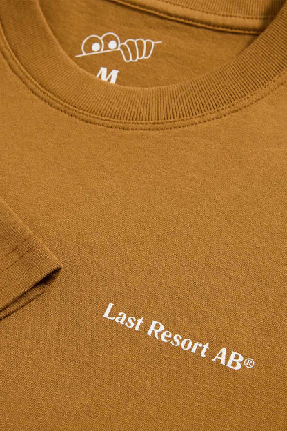Last Resort AB Atlas Monogram SS Tee Golden Brown White