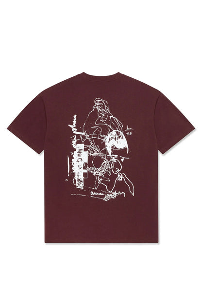 Last Resort AB FIG 16 SS Tee Fig Red White