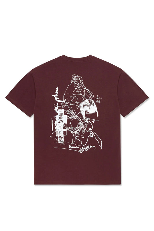 Last Resort AB FIG 16 SS Tee Fig Red White