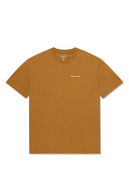 Last Resort AB Atlas Monogram SS Tee Golden Brown White