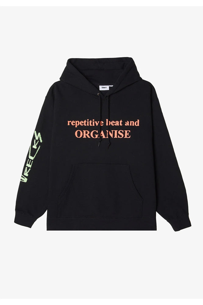 Obey x Party And Survive Hoodie Black