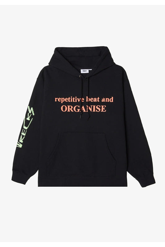 Obey x Party And Survive Hoodie Black