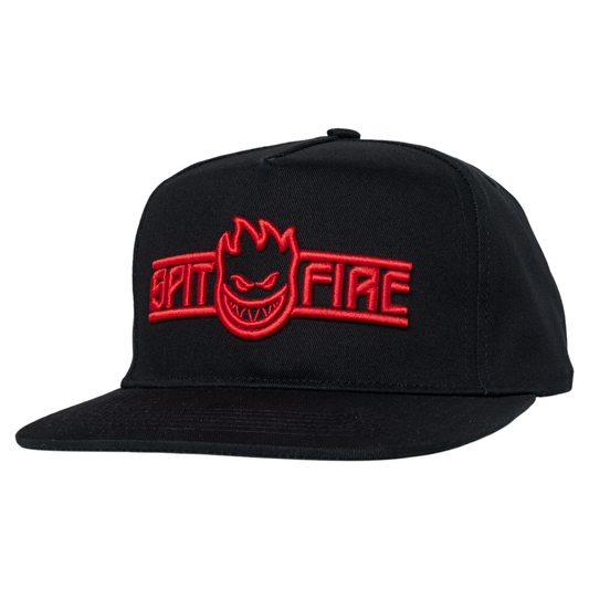 Spitfire LTB Arch Bighead Script Snapback Cap Black/Red