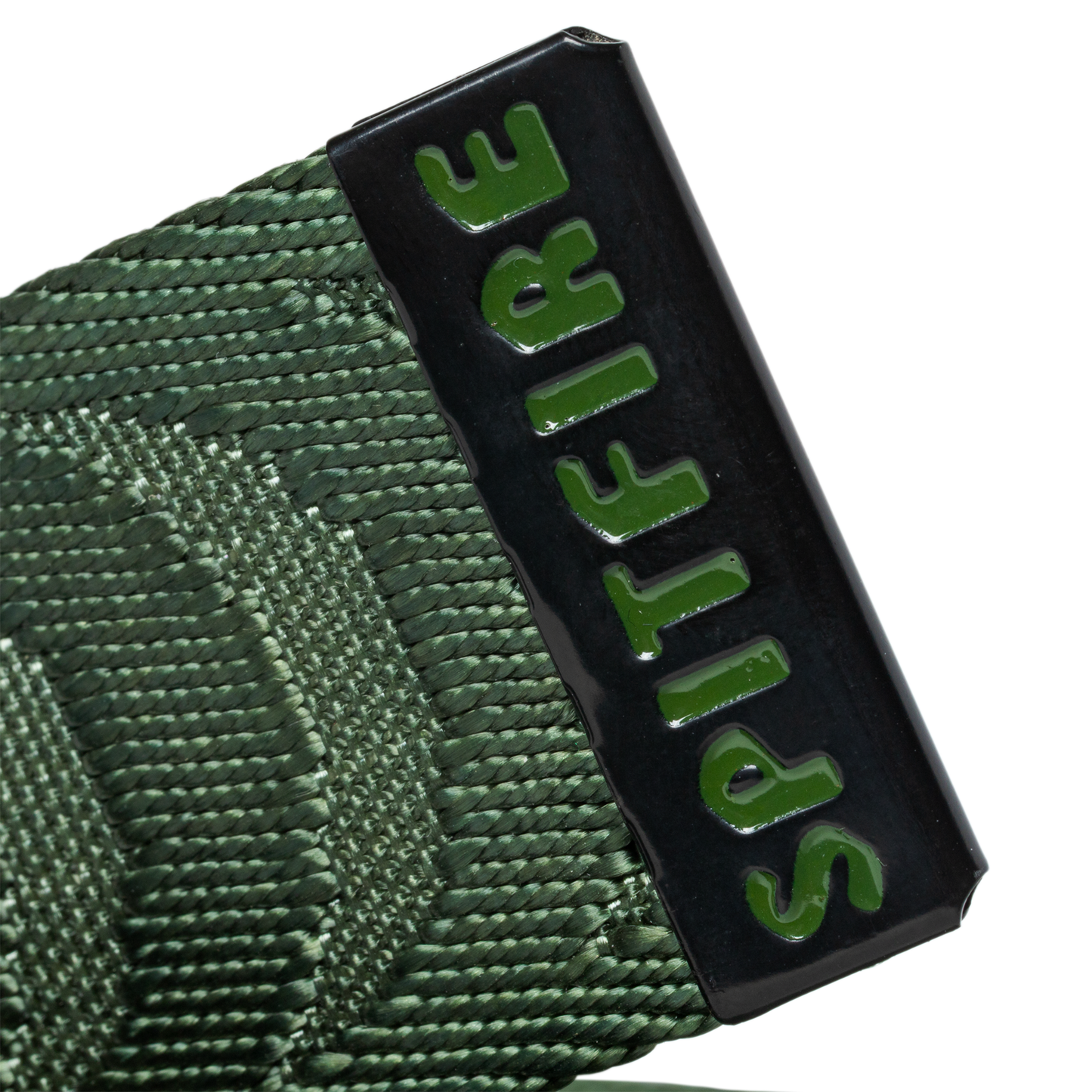 Spitfire Bighead Cut Out Cresent Jacquard Belt Olive/Black