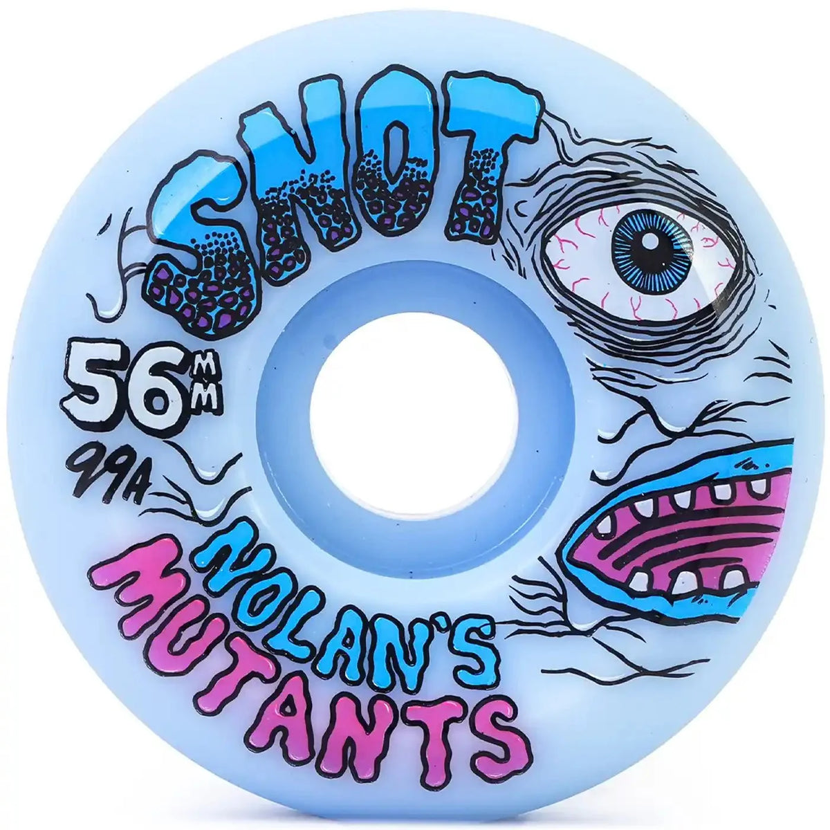 Snot Nolan Mutants Conical 56mm 99a Wheels Ice Blue