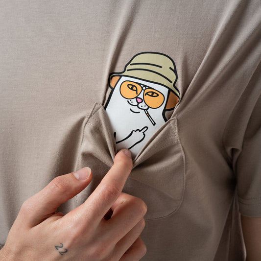 RIPNDIP Nermal S Thompson Pocket Tee (Tan)