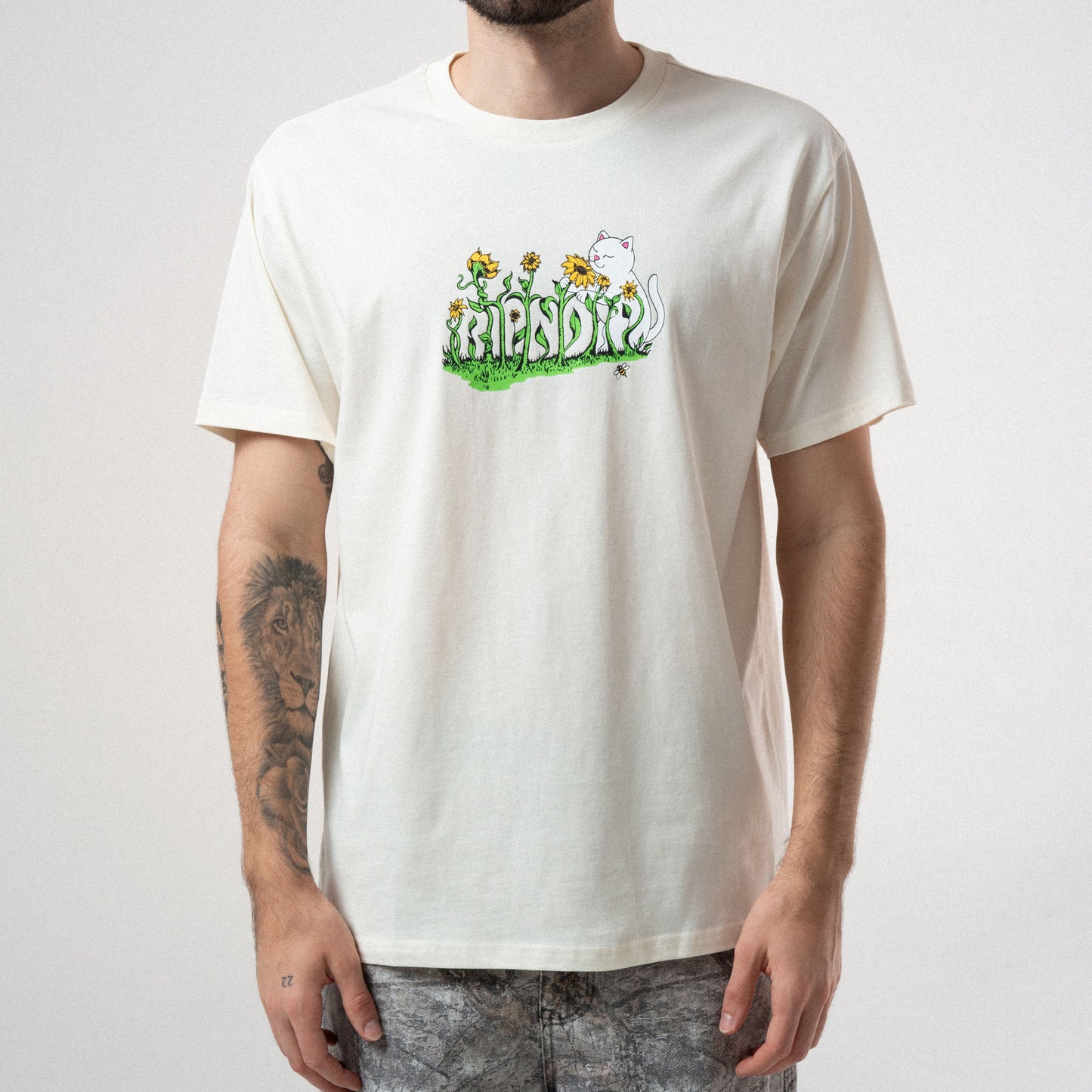 RIPNDIP Flower Boy Tee (Bone)