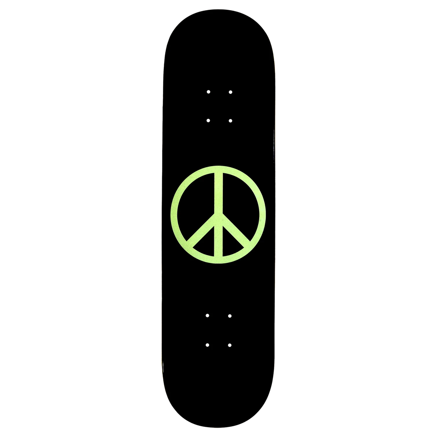 Violet GLOW IN THE DARK PEACE DECK Black 8.5"