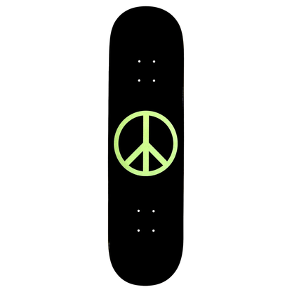 Violet GLOW IN THE DARK PEACE DECK Black 8.5"