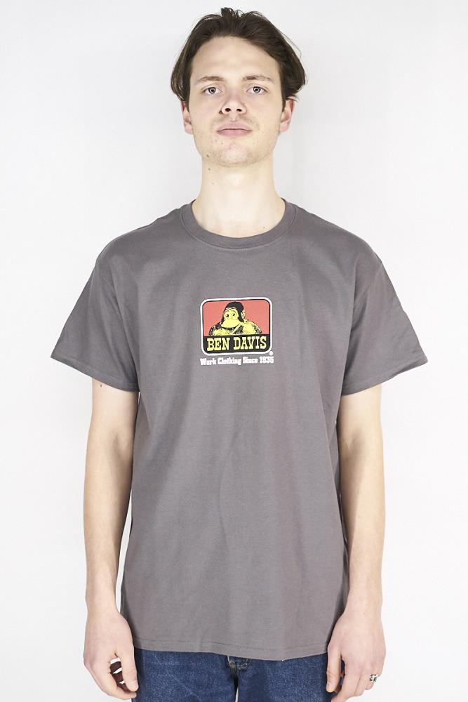 BEN DAVIS Classic Logo Tee CHARCOAL | T-Shirts | Oberteile | Mantis ...
