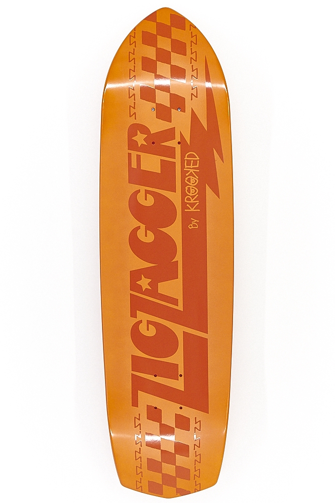 Krooked Zip Zagger Tonals Orange | Shaped Decks | Skateshop