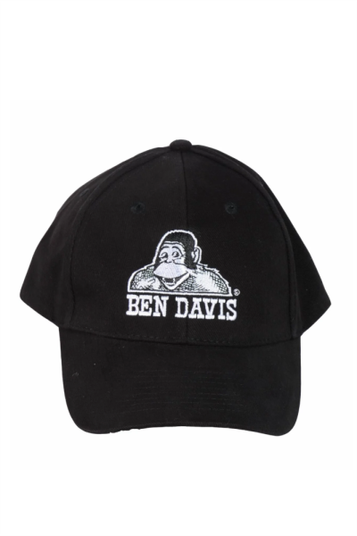 BEN DAVIS Baseball Cap White Embroidery